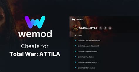 total war attila cheat mod.